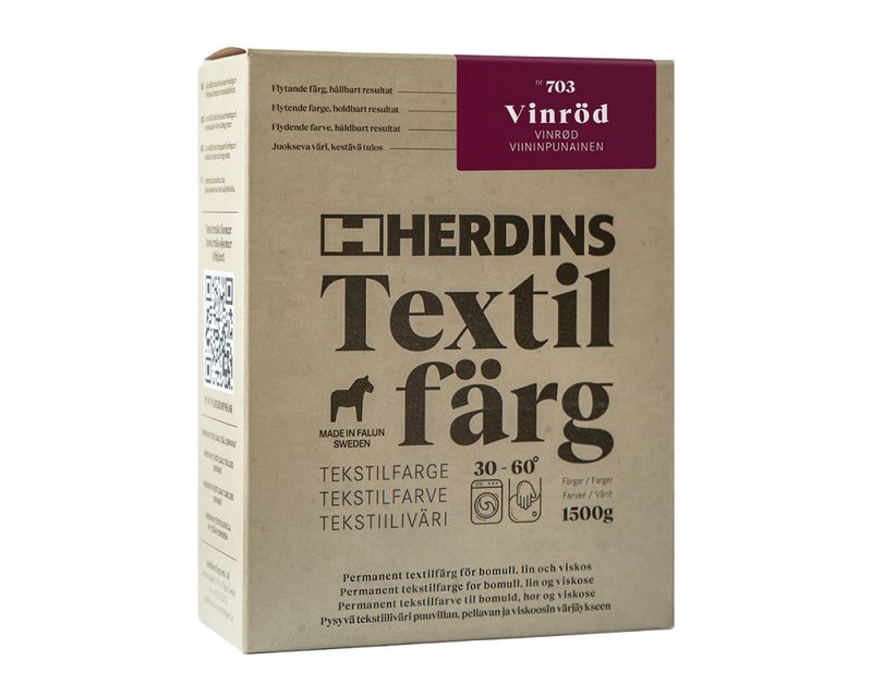Herdins Tekstilfarge Nr. 703 Vinrød