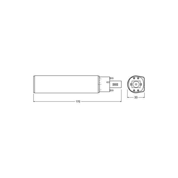 Ledvance Dulux D/E LED 10W - 840 Kald Hvit | Erstatter 26W 