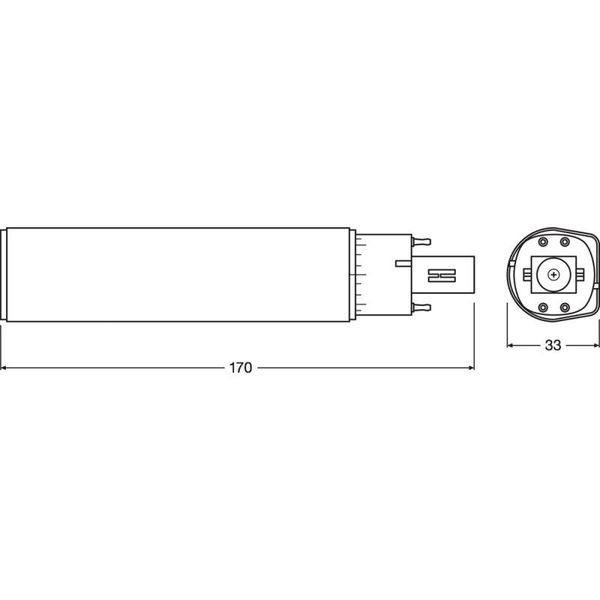 Ledvance Dulux D/E LED 10W - 840 Kald Hvit | 4-Stift - Erstatter 26W 
