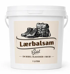 Hovedbilde  Bebels l&aelig;rbalsam for skinn.  1 liter b&oslash;tte. ...