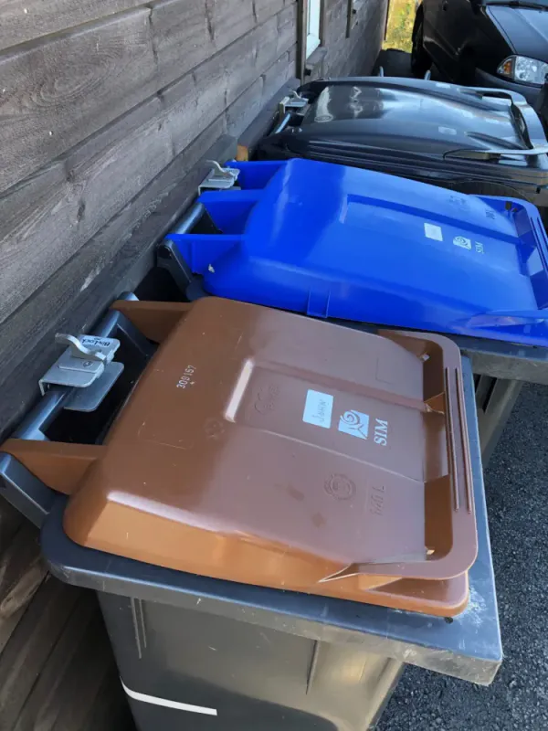 3 stk Bin-Lock smartlås for søppeldunker