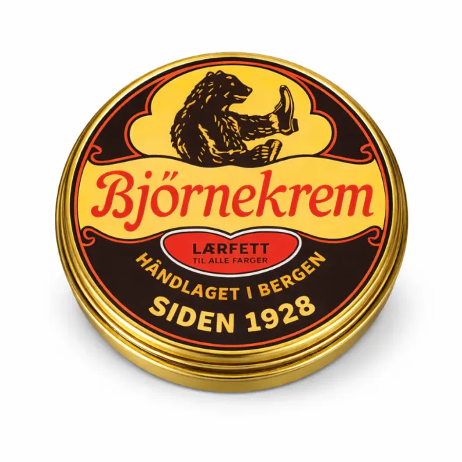 Hovedbilde Bjørnekrem Lærfett. Produseres i Bergen!