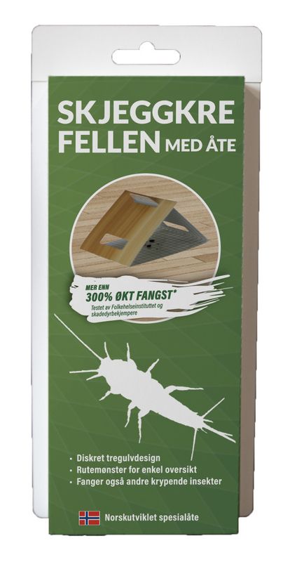 Skjeggkrefellen med åte
